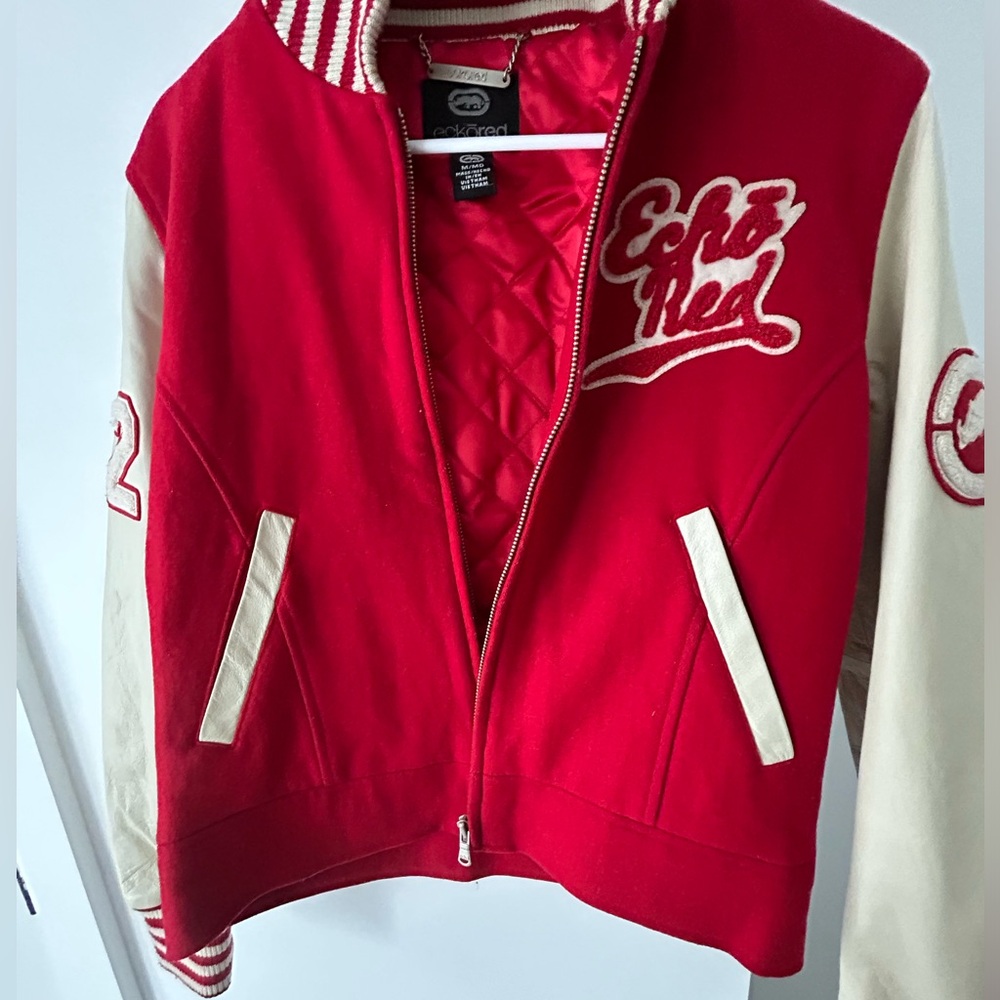 Echo Red Vintage Varsity Jacket - image 1